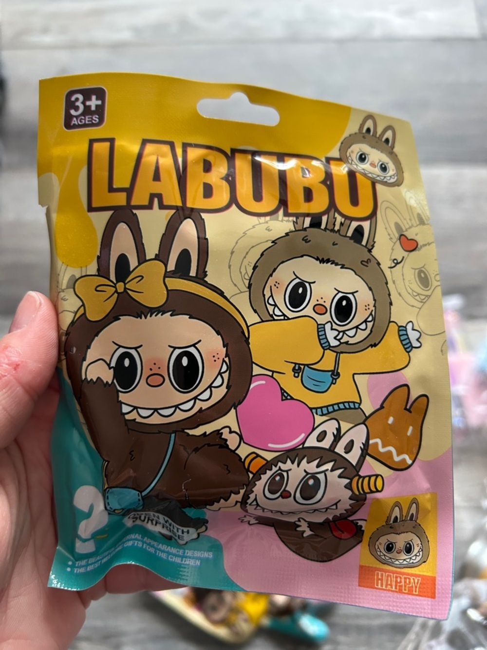 🔥$2 LABUBU Character Blind Bag - Yellow, Pink, Teal